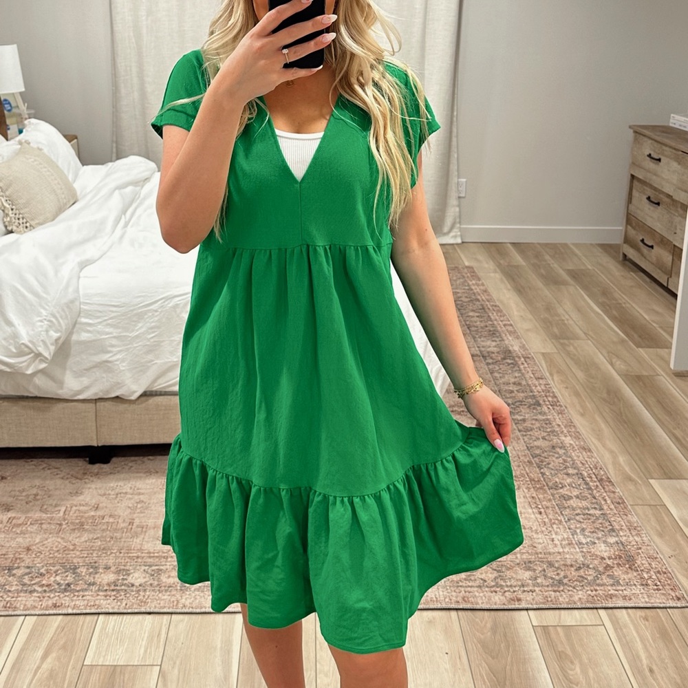 Zara green dress